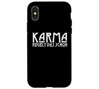 Karma rules that justice saying Case for iPhone X/XS