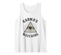 Karma’s Watching All Seeing Eye Pyramid Spiritual Justice Tank Top