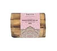 Karma Scents Karma Rose Cone Incense Wooden Box Holder (10 Cones)