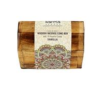 Karma Scents Karma Vanilla Cone Incense Wooden Box Holder (10 Cones)