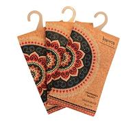 Karma Scents Premium Sandalwood Scented Sachets for Drawers, Closets and Cars, Lovely Fresh Fragrance, Lot of 12 Bags