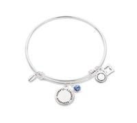 Karma September Birthstone Bangle - Silver