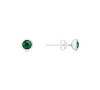 Karma Silver May Stud Earrings