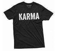 Karma T-Shirt Mens Tee Shirt Karma Gift Birthday Tee Boyfriend Husband Tee Shirt Black M
