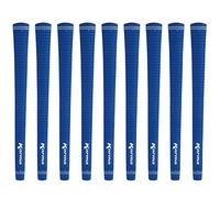 Karma Velour Jumbo Golf Grips for Men, 1/16" Oversized, Blue, 9 Pack