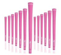 Karma Velour Pink Golf Club Grips, 13-Piece Golf Grip Set of Undersized Replacement Golf Grips for Women