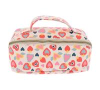 Karma Women's Zip Cosmetic Bag, Retro Heart, Retro Heart, Zip Cosmetic Bag