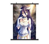 KARMA-X KarmaX Large 60 x 90 cm Overlord Kakemono Roll Picture Anime Manga Fabric Poster Wallscroll Poster Wall Decoration Gift Albedo