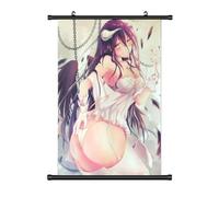 KARMA-X Large 60 x 90 cm Overlord Kakemono Scroll Picture Anime Manga Fabric Poster Wall Scroll Poster Wall Decoration Gift Motif: Albedo