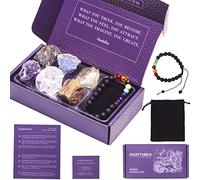 KARMABOX Sagittarius Gifts for Women - Sagittarius Crystal Healing Stone Gift Set - Zodiac Sign Birthday Gifts - Astrology Gifts for Women - Horoscope Gifts - Crystal Gifts for