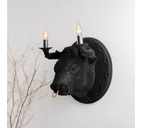 Karman Corrado wall light black in velvet ceramics