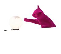 Karman Maoo Table Lamp Fuscia Velvet