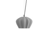 Karman Sahara pendant light, grey, Ø 35 cm, ceramic, E27