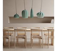 Karman Sahara pendant light, sage green, Ø 14 cm, ceramic E27