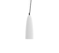 Karman Sahara pendant light, white, Ø 14 cm, ceramic, E27