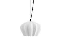 Karman Sahara pendant light, white, Ø 35 cm, ceramic, E27
