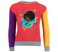 Karma's World Girls Crewneck Sweatshirt, Karma's World Pullover Crewneck for Girls, Pink, 10-12