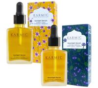 Karmic Skin Brightening & Anti-Ageing Serum Duo | Vitamin C + Bakuchiol Face Serums | Hydrating Glow & Collagen Boost | Dark Spot & Pigmentation Treatment | Natural Facial Oils for Women & Men