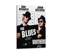 karn The Blues Brothers Poster Wall Art Canvas Posters Room Decorative Aesthetic Poster Print Decor Posters 16x24inch(40x60cm) Frame-style