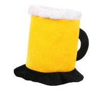 KarneLux Beer Hat with Handle - Funny Party Hat as Headpiece for Painting, Carnival or Oktoberfest - Men's Accessory Hat for Beer Costume