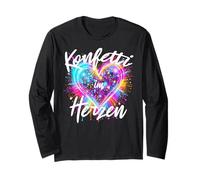 Karneval-Kostüm Ersatz Partner Lustig Konfetti im Herz Alaaf Long Sleeve T-Shirt