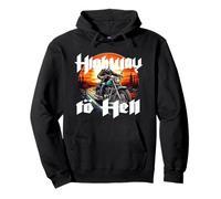 Karneval Motorrad Rocker Trikot Spruch Fasching Hell Tod Top Pullover Hoodie