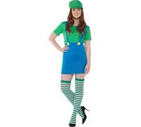 Karnival 81003 Girl Plumbers (Green) Costume, Large