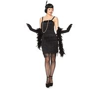 Karnival 81025 1920's Black Flapper Dress Costume, Women, Medium