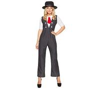 Karnival 81227 1920's Gangster Girl Costume, Women, Black, Extra Large