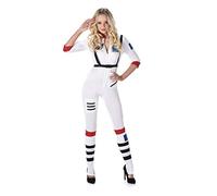 Karnival Costumes 81115 Female Astronaut Costume, White, Large