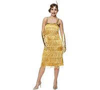 Karnival Costumes 81344 Gold Flapper Costume, Women, Medium