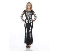 Karnivalcostumes Women's Halloween Skeleton Dress
