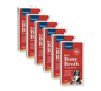 KARNLEA Pets Beef Bone Broth - 6x 500ml | 100% Real & Natural Liquid Bone Broth for Cats & Dogs | Nutritious High in Collagen & Protein for Healthy Joints, Gut, Digestion, Skin & Sickness Recovery