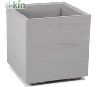 Karo Eco Wood Planter Square 40Cm Grey