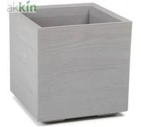 Karo Eco Wood Planter Square 40Cm Grey