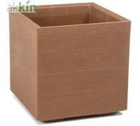 Karo Eco Wood Planter Square 40Cm Natural Wood
