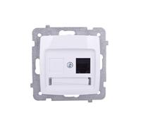 KARO Gniazdo komputerowe pojedyncze RJ45 kat.5e MMC białe GPK-1S/K/m/00