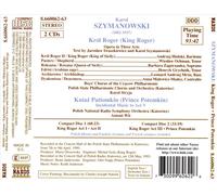 KAROL SZYMANOWSKI: KING ROGER; PRINCE POTEMKIN NEW CD
