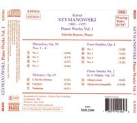 KAROL SZYMANOWSKI: PIANO WORKS, VOL. 1 NEW CD