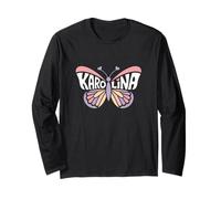 Karolina Butterfly - Personalized Cute Name Word Art Long Sleeve T-Shirt