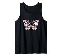 Karolina Butterfly - Personalized Cute Name Word Art Tank Top