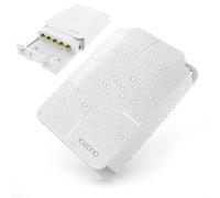 Karono 5 Port Outdoor Waterproof PoE Extender, 1 PoE in 4 PoE Out 90W Gigabit Ethernet Repeater, IEEE802.3af/at/bt Powered, 1000Mbps, DIN Rail and Wall Mount POE Amplifier