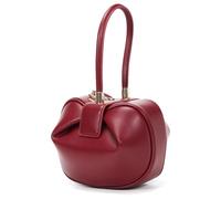 Karoukee Designer Unique Handbag for Women Ladies Genuine Leather Top-handle Bag Cute Small Shoulder Bag, Twist Lock Closure