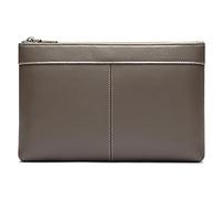 Karoukee Genuine Leather Wristlet Clutch Bag for Men 10 Inches Handbag Purse Classic Large Wallet Man Wrist Organizer Bag