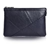 Karoukee Large Clutch Bag for Men Upscale Vegetable Tanned Leather Business Handbag Versatile Organizer Fashion Wrist Wallet