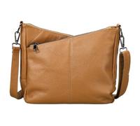 Karoukee Modern Crossbody Shoulder Bag for Women, Genuine Leather Medium Hobo Bag with 3 Separate Pockets, Adjustable Long & Short Straps, Holds 9.7" Tablet, Handbag for Everyday Use - Brown