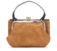 Karoukee Womens Genuine Leather Coin Purse Ladies Vintage Style Wallet with Top Handle Change Purse with 2 Separate Pockets