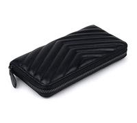 Karoukee Women's Large Capacity Wallet Quilted Sheepskin Leather Phone Holder Wallet Soft & Elegant Clutch Wallet for Women