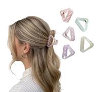 KARP Hair Clips for Women Girls 5 Pcs Clutcher With 20Pcs Rubber Band for Thin/Medium Fine Hair Non-Slip Tiny Claw Fits All Type Hair (5Pcs Hair Claws With Rubber -Style-1)