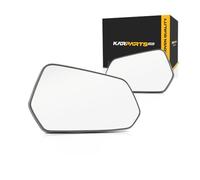 KarParts360 For Chevy Camaro 2010-2015 Mirror Glass Driver and Passenger Side | Pair | Non-Heated | Flat & Convex Glass Type | w/Backing Plate | Replacement For 92235872, 92235873